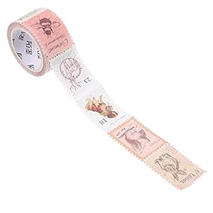 Healifty 1 Roll Vintage Stempel Stickers Scrapbooking Stickers Esthetische Letter Sheet Materiaal Papier voor DIY Art…