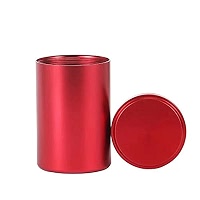 Gierzijia Sealed Tea Tins - Titanium Aluminum Alloy Round Containers For Tea, Coffee, Candy