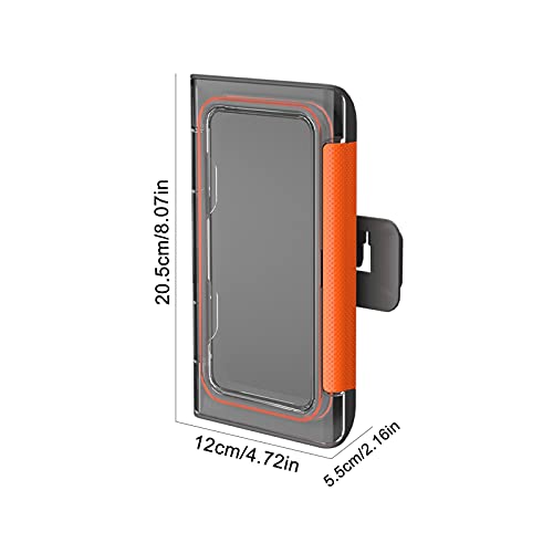 Soporte para tableta en cocina y baño estante autoadhesivo para pared negro 3