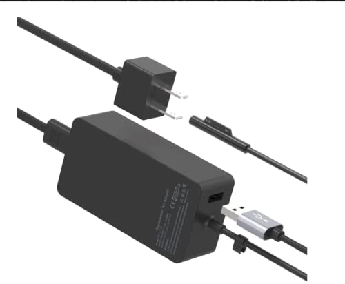 Surface Pro Carregador Surface Laptop Carregador 65W, para Microsoft Surface Pro 3 Pro 4 Pro 5 Pro 6