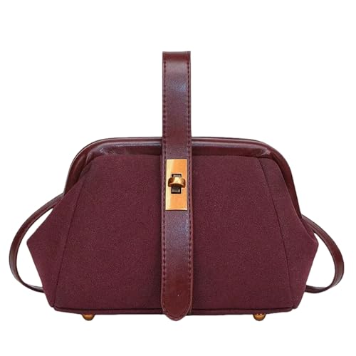 Gyios Bolso de Mano Mujer Bolsos Hombro Y Bandolera Retro Moda, Diseño Único, Viaje para Mujer-Rojo