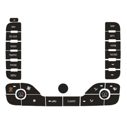 Autocollant bouton climatisation S-Max 2011 : stop touches usées - 6