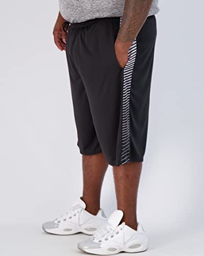Real Essentials Men’s Big And Tall Mesh Active Quick Dry Fit Active Athletic Clothing Workout Summer Gym Clothes Sleeping Basketball Gym Shorts Casual Exercise Elastic Running, Set 3, 5X, Pack Of 3 #TOP1