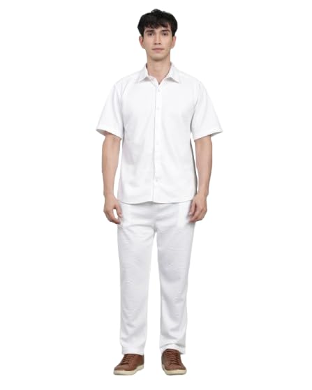 Co-Ord Set for Men | Trendy Night Dress for Mens|TShirt and Pajama Combo for Lounge | Stylish Summer and Travel Wear |Men's Matching Two-Piece for Vacation-image-16