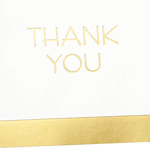 Hallmark Thank You Cards, Gold and White Bulk (40 Thank You Cards with Envelopes for Graduation Business, Wedding, All Occasions) - Image 4