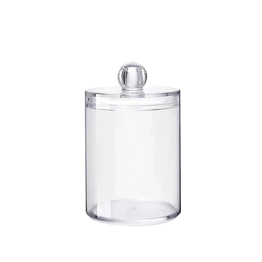 Lianxibag Clear 1Pc Transparent Cotton Swab Storage Box Makeup Organizer Acrylic Cosmetic Bathroom Bedroom