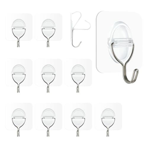 SEH[tbN _[WȂ ݂艺pXeBbNItbN 10pbN - XeXX`[ 5kg ϋv h O\ (5x5cm) Lb` oX[ ItBX Ganchos para Pared (XL)