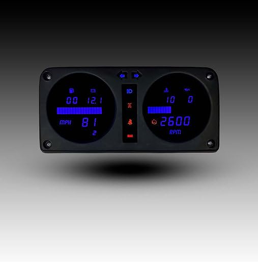 Elite Digital LED Gauge Panel for 1980-1995 Suzuki Samurai SJ410/SJ413 - Modern Dashboard Cluster Upgrade DP1300 (Green)