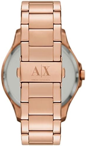 A|X Armani Exchange Men's Watch with Three-Hand Analog Display and Date Window, Watch for Men with Stainless Steel or Leather Band