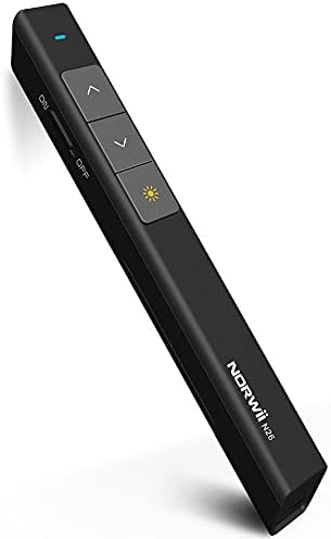 NORWII N26 Red Laser Pointer Presentation Clicker, 330FT Wireless Presenter Remote PowerPoint Clicker for Presentation Pointer Presenter PPT Clicker for Computer Laptop, Laser Pointer Cat Toy