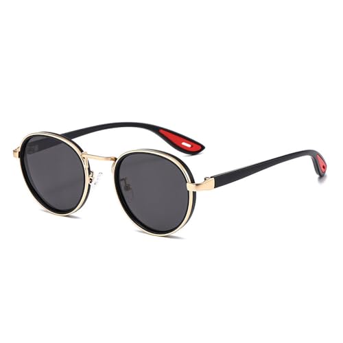 Lunettes de soleil rondes polarisées d'une finition vintage et élégante