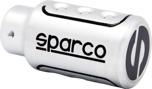 Sparco Manual Gear Shift Knob Racing Aluminium Universal, Silver