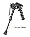MidTen Rifle Bipod 6-9 Inches, Lightweight Tactical Shooting Sling Stud Bipod, Heavy Duty Non-Slip Feet for Hunting, Aluminum