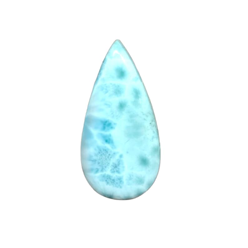Larimar pour bricolage bijoux pierre naturelle forme poire cabochon