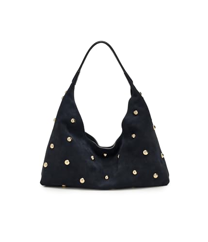 Madewell Women Suede Slouchy Shoulder Bag-Stud Juniper Berry One Size