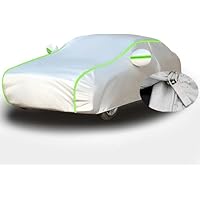 Autohoes Outdoor voor BMW 4 Serie Cabrio, Autohoes Waterdicht Ademend Groot, Volledige Voertuighoezen Alle Weer Bescherming Stofdicht Regen met Rits en Winddicht Touw (Kleur: E, Maat: SIN