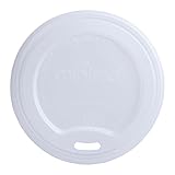 Minima 50 Count of Compostable Hot Cup Lids – Fits Minima's 10 oz/12 oz/ 16 oz Hot Cups. BPI-CERTIFIED Biodegradable & Compostable certified Lids