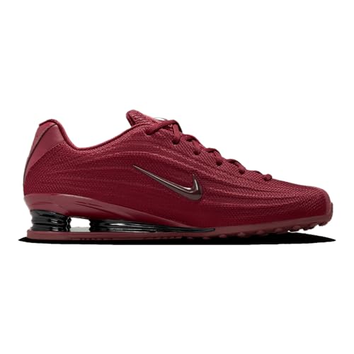 Nike Baskets Shox Z pour femme, Rouge foncé/noir, 8.5