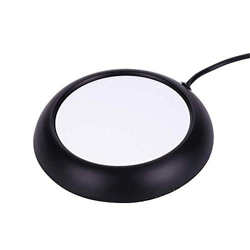 Calentador de taza de café USB de 5 W para escritorio, preservación del calor de 131 ° F/55 ° C y calentamiento rápido para uso doméstico en la oficina(Negro)