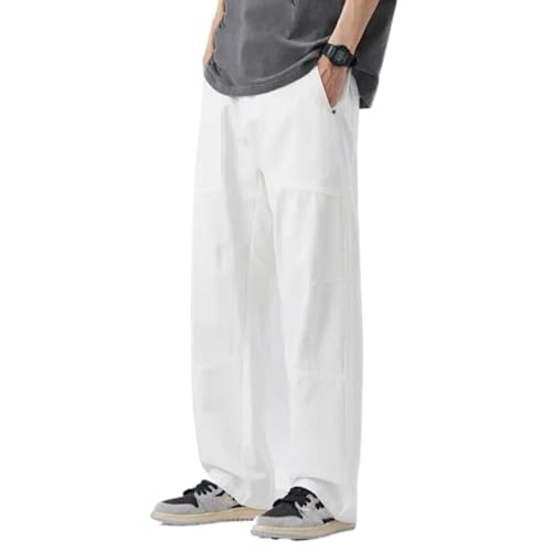 Men's Summer Pants Thin Straight Stretch Casual Trousers