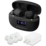 きこエール 日本メーカー 集音器 しゅうおんき 最新イヤーピース付属モデル 軽度対象 ワイヤレス 会話サポート イヤホン機能付き 日本語の音声案内あり 高齢者 充電式 8段階音量調節 Bluetooth5.2 IP54防水・防塵 ギフト プレゼント 雑音・ハウリング抑制機能 スマホと接続可能 通話 動画視聴 軽度向け集音器 (ブラック/充電器付セット)