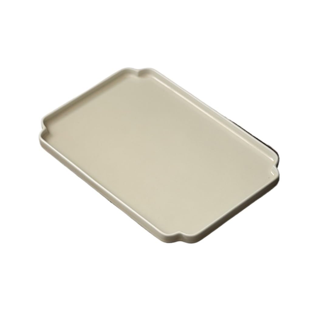 Bandeja de té Kong Fu, Bandeja Rectangular para té seco de Taiwán, Juego de té Kung Fu Retro Chino, Bandeja de cerámica para Aperitivos