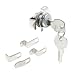 Prime-Line Products Prime-Line S 4573 Replace Damaged or Missing Mailbox Locks, 90 Degree Rotation, Opens Counter-Clockwise, National Keyway, Nickel Finish, Nickle