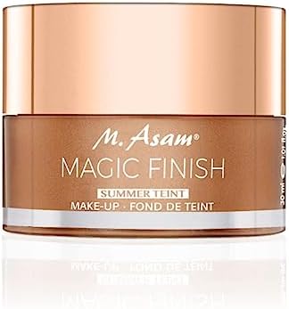 M. Asam Magic Finish Summer Teint Make-up Mousse – 4in1 Primer, Foundation, Concealer & Powder with buildable coverage, adapts to medium skin tones, leaves skin looking flawless, 1.01 Fl Oz