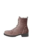 Schaftweite: mittel Fritzi aus Preussen Damen Zoe Velvet Worker Boot Stiefeletten, Grau (Taupe 83), 39 EU