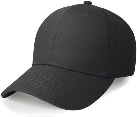 Artexia Cap with Visor Baseball cap Unisex Adjustable Cap Hat with Visor Baseball Cap, Black, One Size