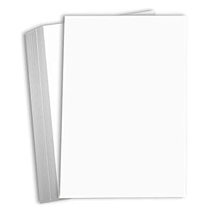 Hamilco White Cardstock Thick 11×17 Paper – Heavy Weight 100 lb Cover Card Stock 50 Pack