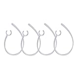 E ECSEM Replacement Universal Small Clamp Wireless Headset Ear Hook Loop Clip Replacement Clear-4