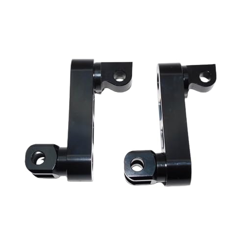 Repose-Pieds Passager Moto Harley Dyna Support Réglable Noir 2 Pcs