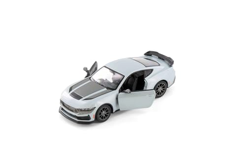 2024 Mustang Dark Horse Hardtop, Silver - 5455D - Modelo de coche a escala 1:38 Diecast miniatura 2