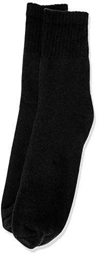 Kit com 6 Meias Básicas Atoalhadas, Trifil, Adulto Unissex, Preto, G