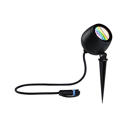 Paulmann 94769 Reflector de jardín LED Plug & Shine Kikolo Smart Home Zigbee IP65 6,2W 400lm reg. 261mm antracita plást./alum. 3000 6500K RGBW+