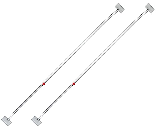 2 x Anhänger Flachplanenbügel Aluminium verstellbar 108-146 cm mit...