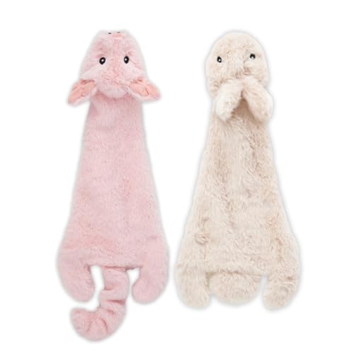 Image of Best Pet Supplies Squeaky Dog Toys with Soft Durable Fabric for Small, Medium and Large Pets Interactive Toy for Indoor Play, Supports Active Biting and Play - Hare, Pig, Medium