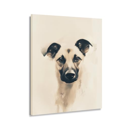 Peinture animale vibrante - Toile murale premium pour amoureux des chiens Art-1