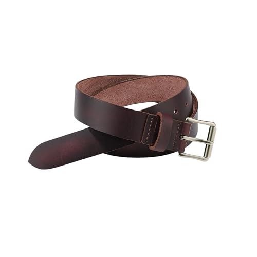 Red Wing Shoes Men's Classic Leather Belt, 1.5" Full Grain Leather, Heel Bar Roller Buckle, Black Cherry Excalibur Leather, 38" Waist