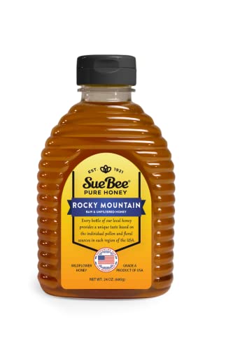 Sue Bee Honey Regional Rocky Mountains Usa Honey, Strained, Unfiltered Beekeeper-Owned Co-Op Honey, 24-Ounce #TOP26
