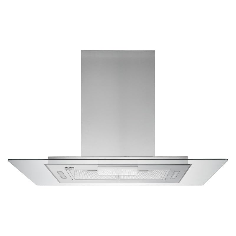 BELDEKO Hotte Îlot 90 cm Inox 556 m3/h 3 Vitesses - Marque Française