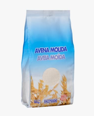 Avoine moulue Hacendado format familial lot de 5 paquets de 500g