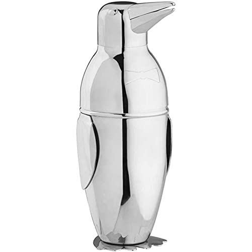Coctelera de pingüino en acero inoxidable para mezclas perfectas sin derrames 6