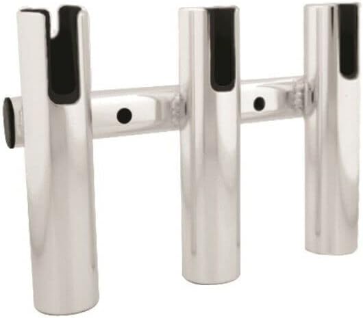 Taco Metals #F31-3003BSA-1 Taco 3-Rod Holder Rack - Brushed Aluminum