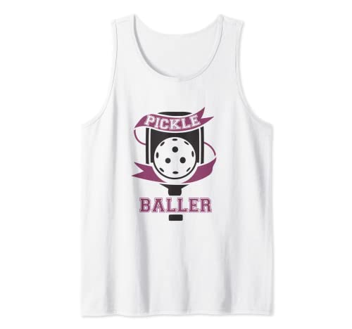 PICKLE BALLER PICKLEBALL Divertida bola de pádel Pickleballer Meme Camiseta sin Mangas