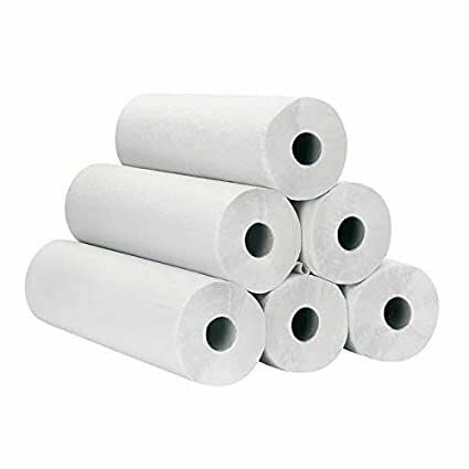 DSTOCK60- Lot de 6 rouleaux de draps d'examen mêlés- 50 x 35 cm 135 formats- Draps médicaux 50 x 35 cm- Draps d'examen recyclé pour cabinets médicaux - Soins - Hygiène Cover