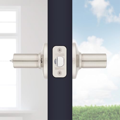 Weiser Henley Satin Nickel Door Handle, Reversible Privacy Lever, Interior Door Handles for Bedroom and Bathroom Doors, Keyless Bathroom/Bedroom Door Lock, Modern Home Décor by Weiser - Image 5