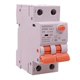 RCBO Typ F 20A C20 300ma / 0,3A, Leistungsschalter Klasse F Kurve C, 1P+N 6kA 2 Module, Doppelhebel, für moderne elektronische Geräte
