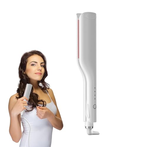 Fer à friser crêpeur de cheveux 2,5 cm réglable anti-brûlure pour boucles sans frisottis